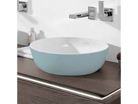 Раковина для ванной Villeroy & Boch Artis ⌀43 см без перелива TitanCeram fog 417943BCW0
