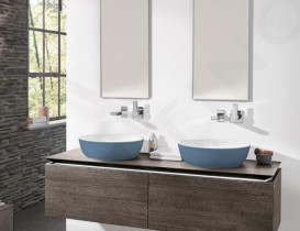 Раковина для ванной Villeroy & Boch Artis ⌀43 см без перелива TitanCeram ocean 417943BCW2