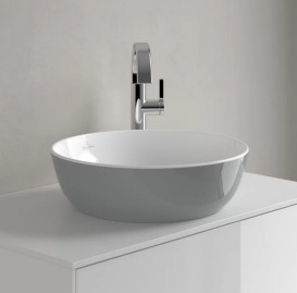 Раковина для ванної кімнати Villeroy & Boch Artis ⌀43 см без переливу TitanCeram french linen 417943BCT7