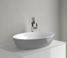 Раковина для ванної кімнати Villeroy & Boch Artis 61х41 см без переливу TitanCeram french linen 419861BCT7