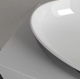 Раковина для ванної кімнати Villeroy & Boch Artis 61х41 см без переливу TitanCeram coal black (вугільно-чорний) 419861BCT8