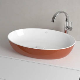 Раковина для ванной Villeroy & Boch Artis 61х41 см без перелива TitanCeram rust (ржавчина) 419861BCW8