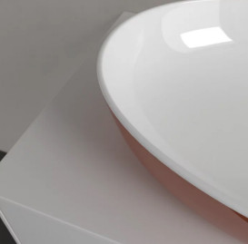 Раковина для ванной Villeroy & Boch Artis 61х41 см без перелива TitanCeram rust (ржавчина) 419861BCW8