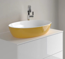 Раковина для ванной Villeroy & Boch Artis 61х41 см без перелива TitanCeram Indian summer (желтый) 419861BCW9