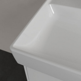 Раковина для ванної Villeroy & Boch Collaro 130x47 см подвійна без переливу білий альпійський CeramicPlus 4A34D1R1