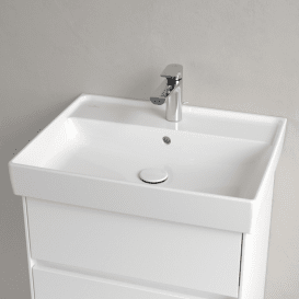 Раковина для ванной Villeroy & Boch Collaro 60x47 см с переливом альпийский белый шлифованный низ CeramicPlus 4A336GR1
