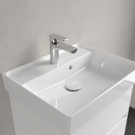 Раковина для ванной Villeroy & Boch Collaro 50x40 см с переливом камень белый CeramicPlus 433450RW