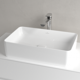 Раковина для ванной Villeroy & Boch Collaro 56x36 см накладная альпийский белый CeramicPlus 4A2056R1