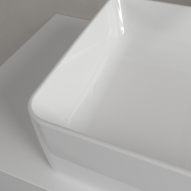 Раковина для ванной Villeroy & Boch Collaro 56x36 см накладная камень белый CeramicPlus 4A2056RW