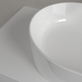 Раковина для ванной Villeroy & Boch Collaro 56x36 см накладная без перелива CeramicPlus камень белый 4A1956RW
