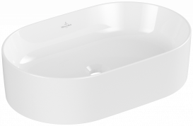 Раковина для ванной Villeroy & Boch Collaro 56x36 см накладная без перелива CeramicPlus камень белый 4A1956RW