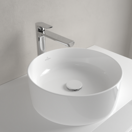 Раковина для ванной Villeroy & Boch Collaro 40х40 см накладная CeramicPlus камень белый 4A1840RW