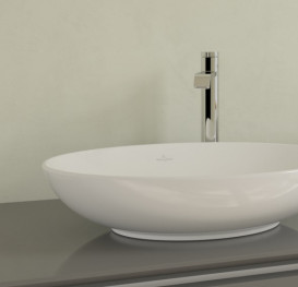 Раковина для ванной Villeroy & Boch Loop & Friends 56х38 см керамика альпийский белый 4A470101