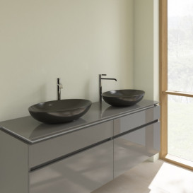 Раковина для ванной Villeroy & Boch Loop & Friends 56х38 см керамика CeramicPlus черный матовый 4A4701S5