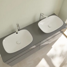 Раковина для ванної Villeroy & Boch Loop & Friends 56х38 см кераміка CeramicPlus білий альпійський 4A4901R1