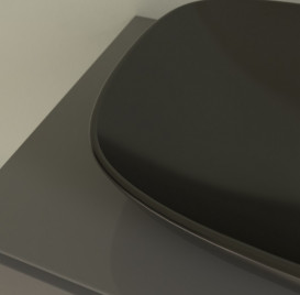 Раковина для ванної Villeroy&Boch Loop&Friends 56х38 см кераміка CeramicPlus чорний матовий 4A4901S5