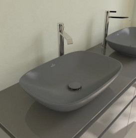 Раковина для ванной Villeroy & Boch Loop & Friends 56х38 см керамика CeramicPlus графит 4A4901i4