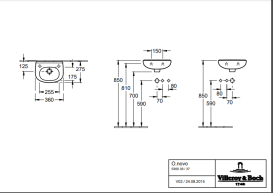 Раковина для ванной Villeroy & Boch O.Novo 36х27 см компактная CeramicPlus альпийский белый 536036R1