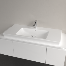 Раковина для ванной Villeroy & Boch Subway 2.0 100х48 см санитарная керамика альпийский белый 71751G01