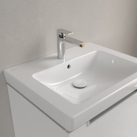 Раковина для ванної кімнати Villeroy & Boch Subway 2.0 60х47 санітарна кераміка CeramicPlus альпійський білий 7113F0R1