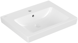 Раковина для ванної кімнати Villeroy & Boch Subway 2.0 60х47 санітарна кераміка CeramicPlus альпійський білий 7113F0R1