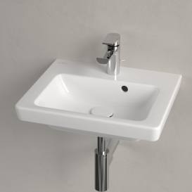 Раковина для ванної кімнати Villeroy & Boch Subway 2.0 45х37 санітарна кераміка CeramicPlus альпійський білий 731545R1