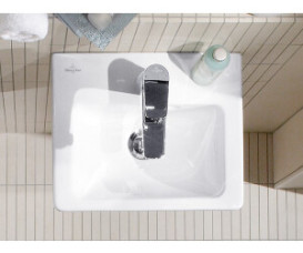 Раковина для ванної кімнати Villeroy & Boch Subway 2.0 37х30,5 санітарна кераміка CeramicPlus альпійський білий 731737R1