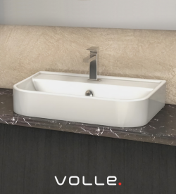 Раковина для ванной Volle Solo 54х39,5 см накладная/подвесная керамика белый 13-55-113