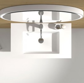 Раковина для ванної врізна IStone Illumina білий матовий WD38446