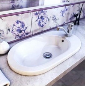 Раковина для ванної врізна Roca Meridian 60х34 см кераміка біла A32724E000