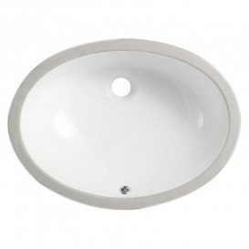 Раковина для ванної врізна Volle 49х40 см кераміка білий 13-01-04