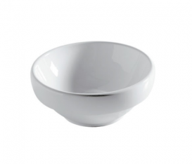 Раковина для ванної Galassia Ergo врізна кругла без отвору переливу білий 7117