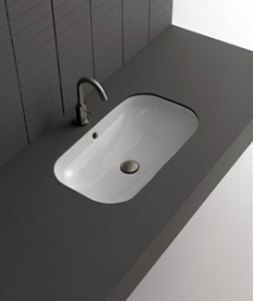 Раковина для ванної вбудована GSI Pura біла 7243 11