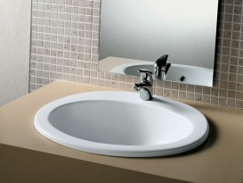 Раковина для ванної вбудована Hatria Incasso Ovaline 52х60 санфарфор білий Y67101