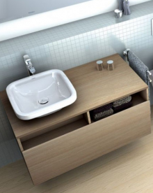 Раковина для ванной встраиваемая Duravit коллекция DuraStyle 43х43х12.5 белая 0372430000