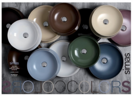 Раковина для ванної накладна Simas колекція Sharp біла SH02