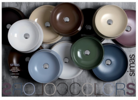 Раковина для ванної накладна Simas колекція Sharp біла SH05