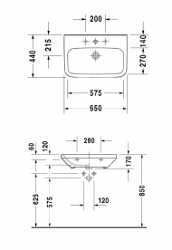Раковина Duravit DuraStyle 2324650000