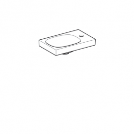 Раковина Geberit Acanto отвір для змішувача справа санфарфор білий 500.635.01.2