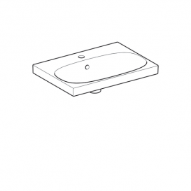 Раковина Geberit Acanto з укороченим вильотом санфарфор білий 500.631.01.2