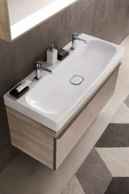 Раковина Geberit Citterio 120 см санфарфор белый/специальное керамическое покрытие KeraTect 500.553.01.1