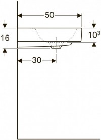 Раковина Geberit Citterio 90 см санфарфор білий/спеціальне керамічне покриття KeraTect 500.547.01.1