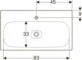 Раковина Geberit Citterio 90 см санфарфор білий/спеціальне керамічне покриття KeraTect 500.547.01.1
