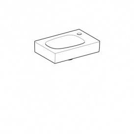 Раковина Geberit Citterio санфарфор белый/специальное керамическое покрытие KeraTect 500.541.01.1