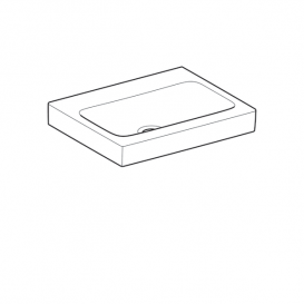 Раковина Geberit iCon 60 см без отвору для змішувача без переливу санфарфор білий 124061000