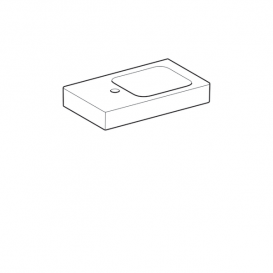 Раковина Geberit iCon з поличкою зліва санфарфор білий 124153000