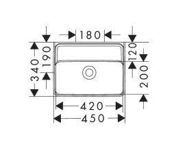 Раковина Hansgrohe Xanuia Q 45х34 см без отвору без переливу кераміка SmartClean білий 61142450