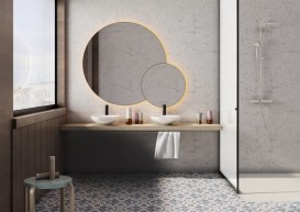 Раковина Miraggio Florence 46,6х40 см литий мармур білий глянцевий 0000197