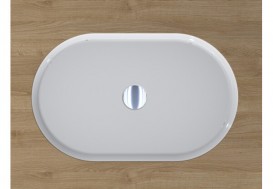 Раковина Miraggio Rome 52,2х32,5 см литий мармур білий глянцевий 0000232