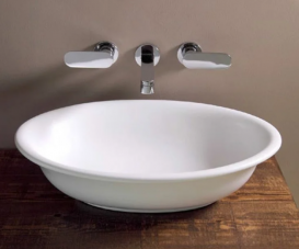 Раковина для ванної накладна Flaminia колекція Boll біла BL56L